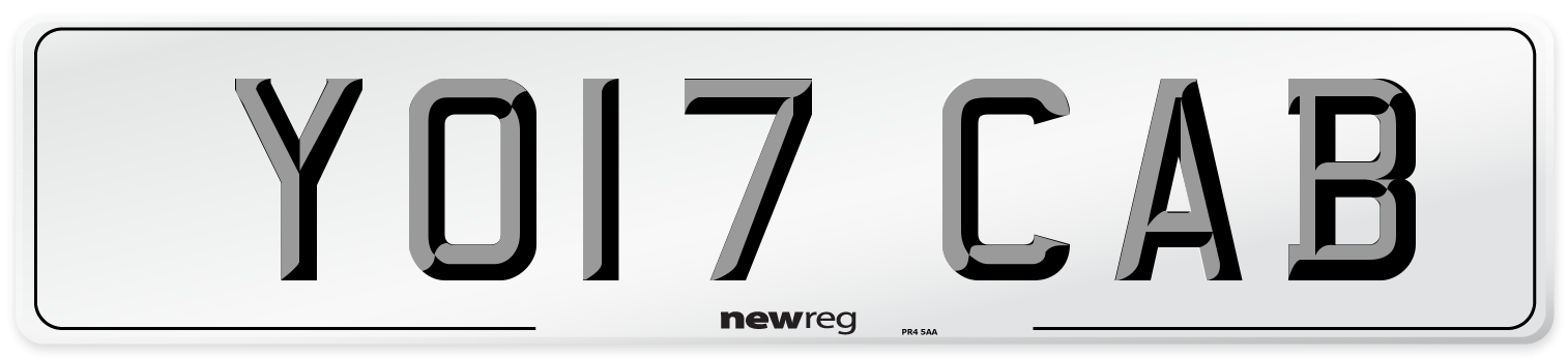 YO17 CAB Number Plate from New Reg
